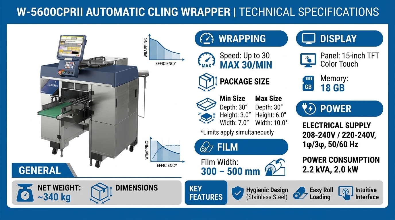 AUTOMATIC CLING WRAPPER MACHINE (W-5600CPRII)